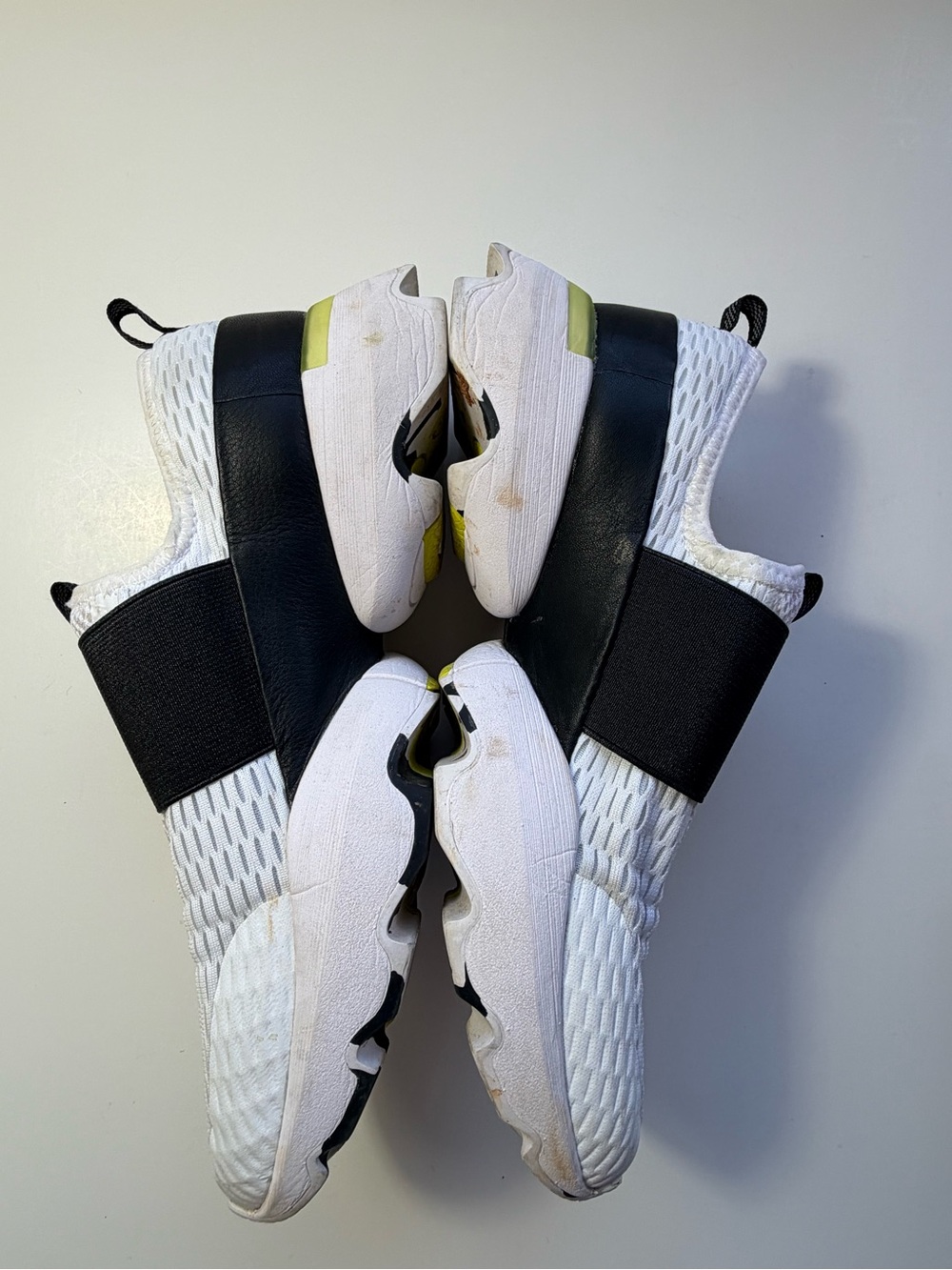 Sorel White Slip-On Sneakers with Black Strap
